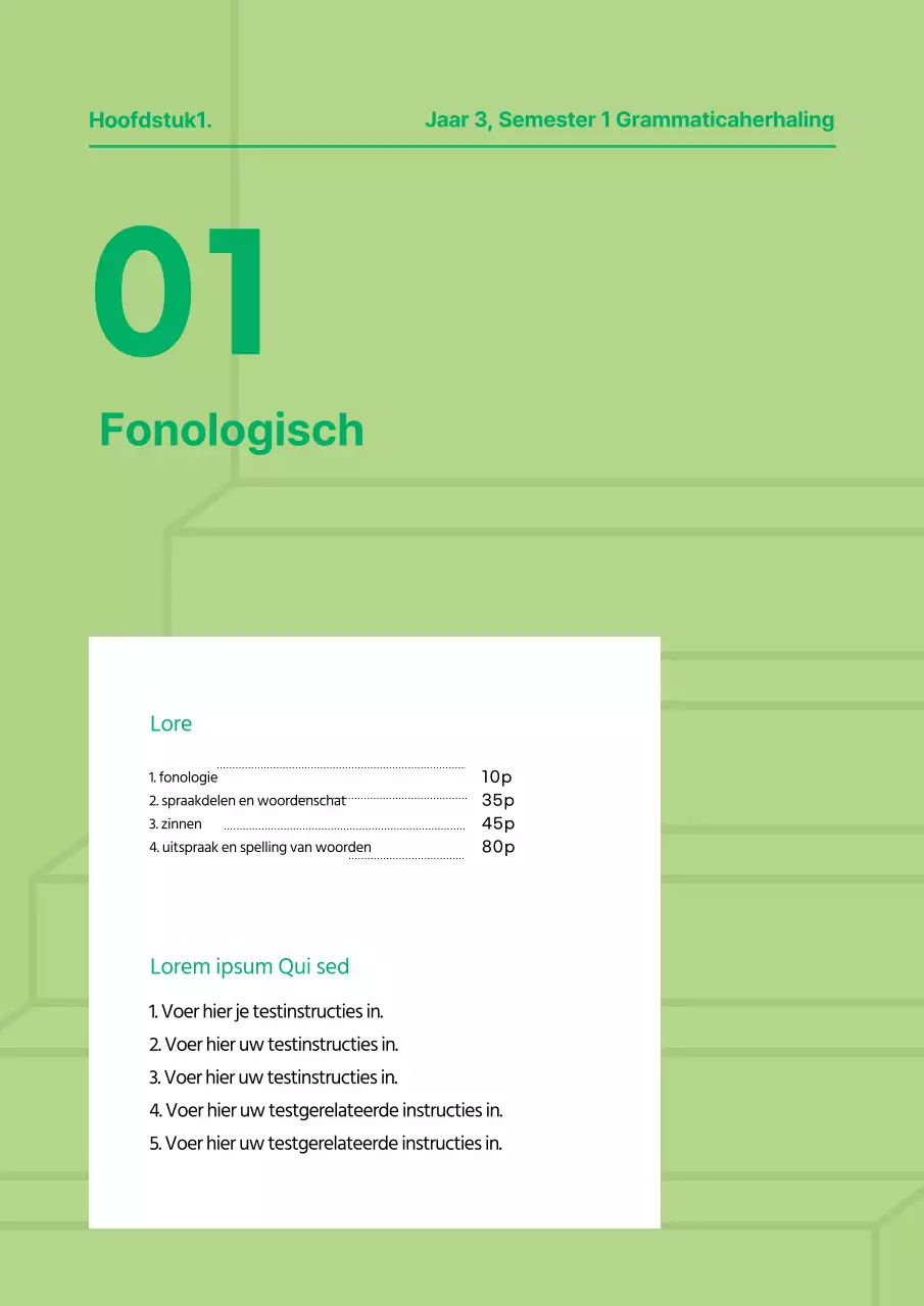 Mooie groene en limoengroene taalboekomslag