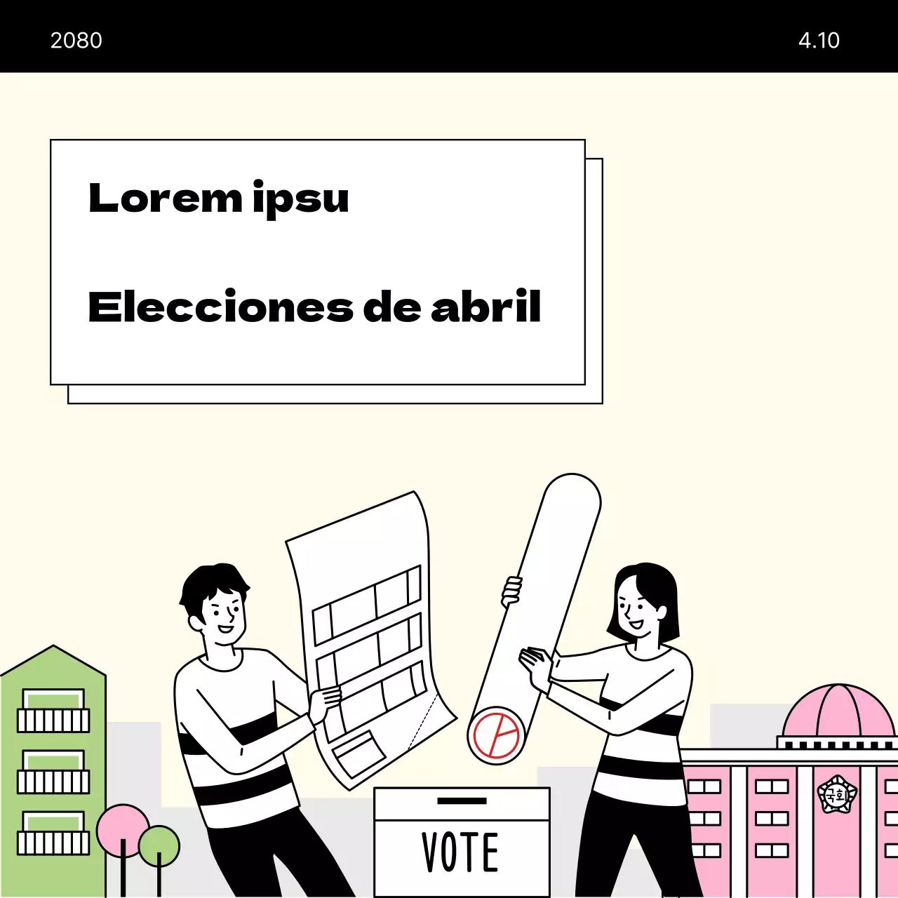 Una guía beige y minimalista para votar en las elecciones parlamentarias
