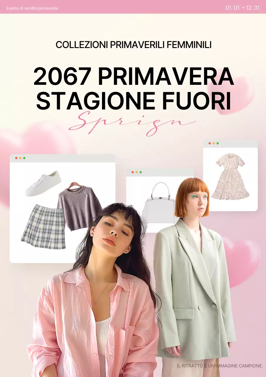 Promuovete il vostro evento di moda primaverile in rosa