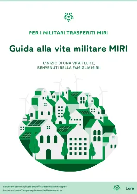 Guida al trasloco minimalista in verde e bianco