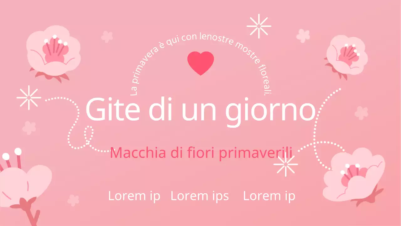 Un bel viaggio di primavera in rosa e bianco MainTitle
