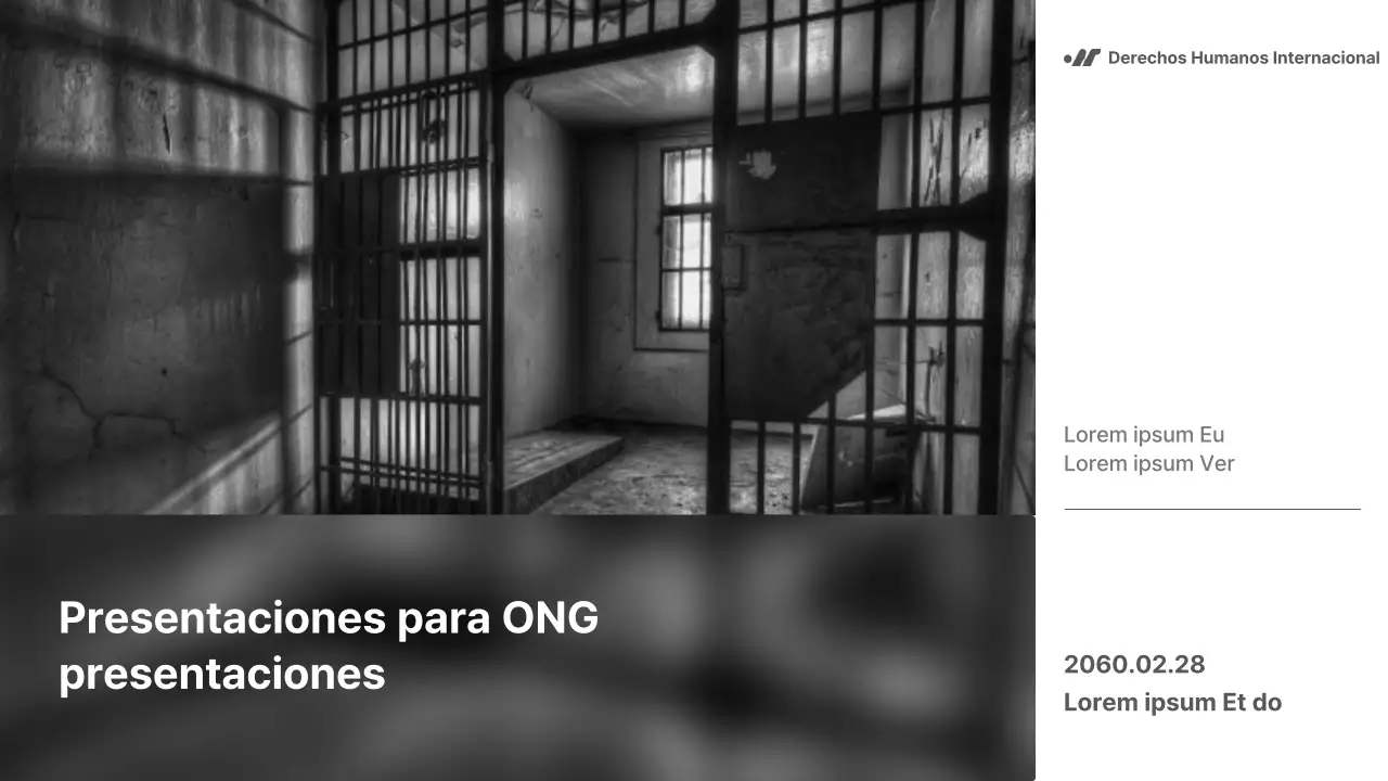 Informe en blanco y negro, sencillo pero contundente, para las ONG