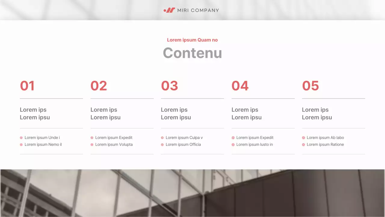 Un simple prospectus d'entreprise en rouge