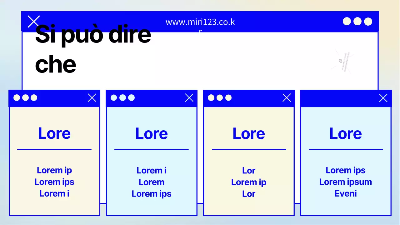 Una semplice lettera di reclutamento in blu navy e giallo