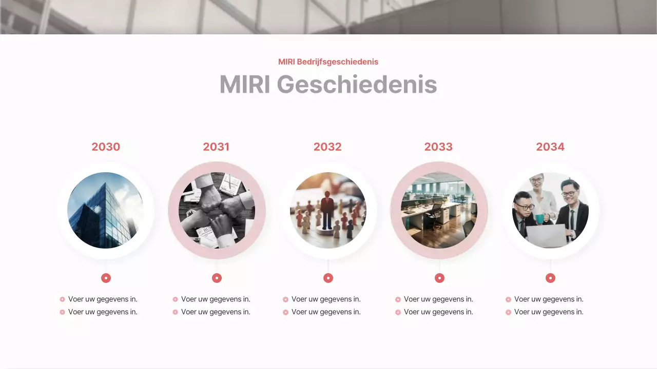 Een eenvoudige zakelijke prospectus in rood