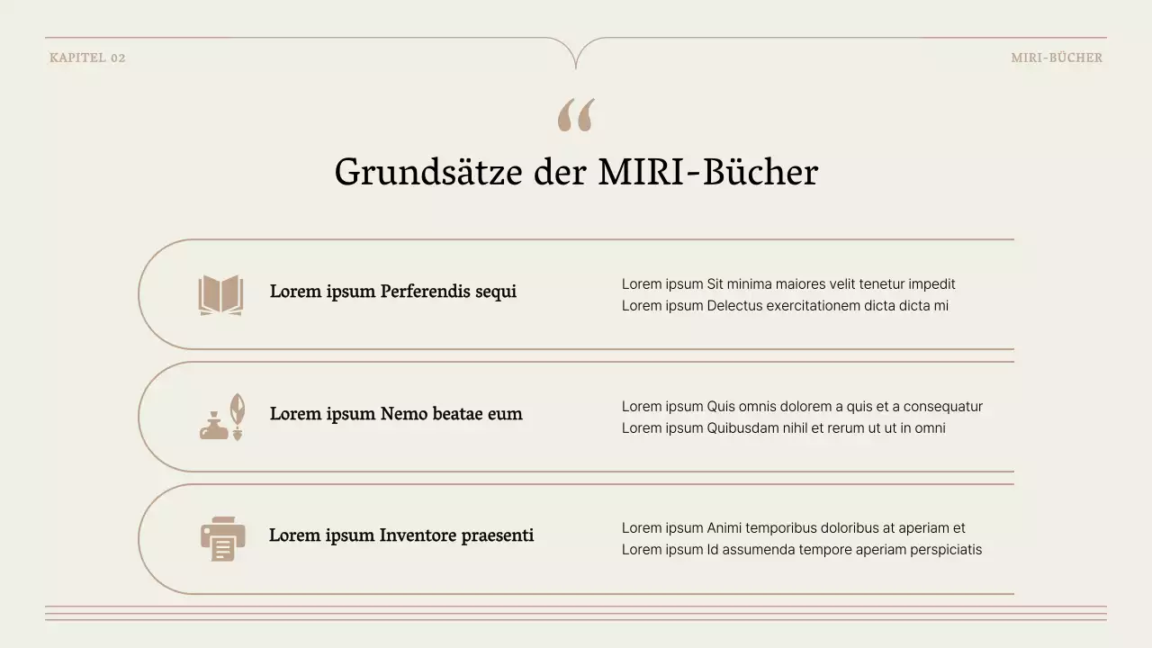 Ein einfacher Buchvorschlag in Braun und Beige