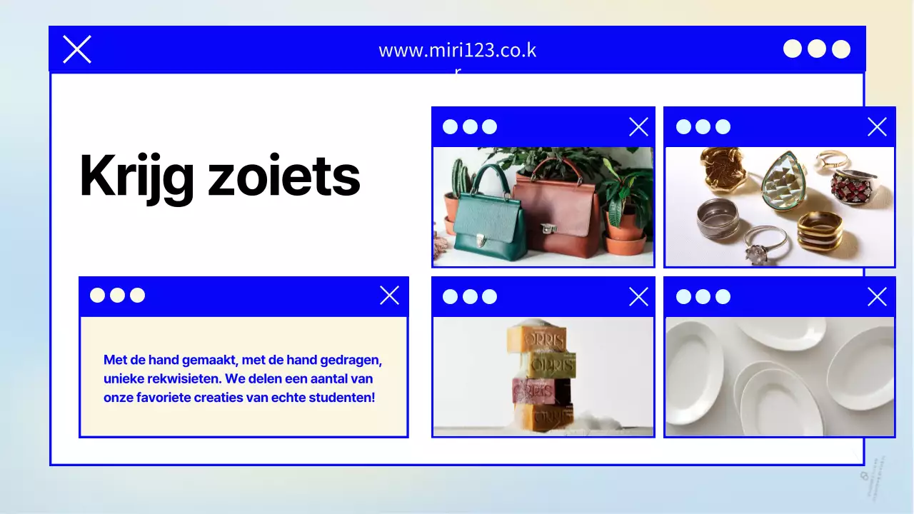 Een eenvoudige, marineblauwe en gele wervingsbrief