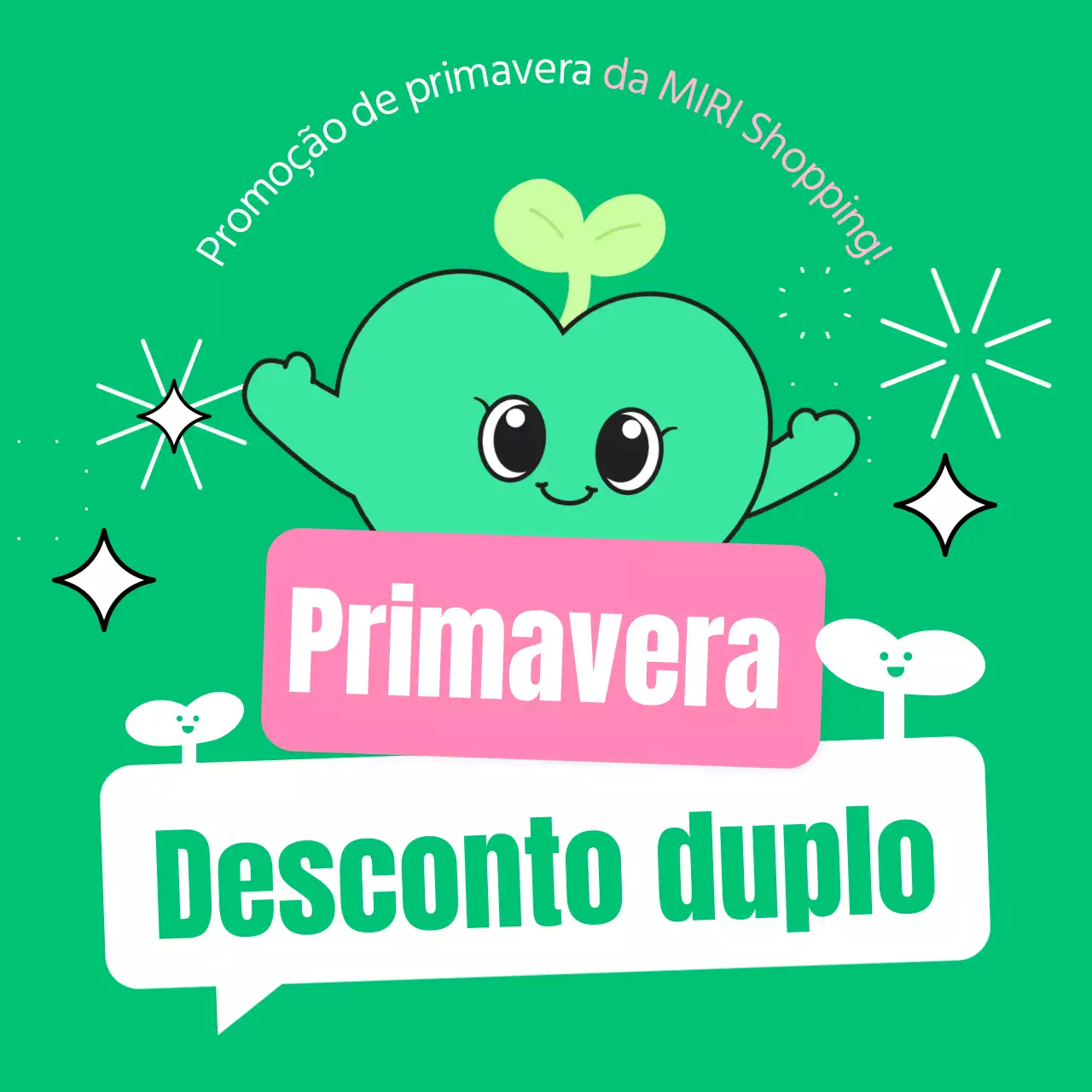 Promover uma bonita venda de primavera em tons de chartreuse e rosa