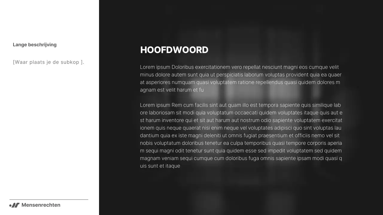 Zwart-wit, eenvoudig maar krachtig rapport voor NGO's