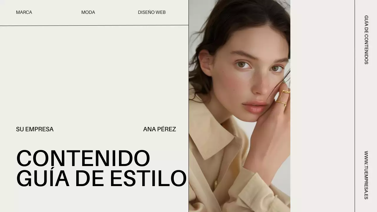Estrategia de la guía de estilo de la marca moderna Ivory