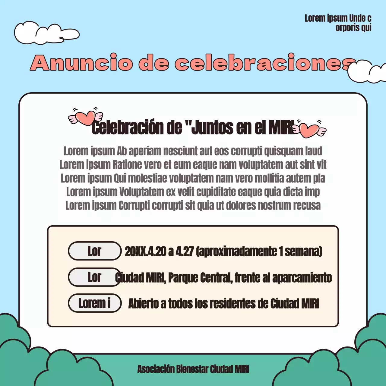 Promover los actos del Día de Concienciación sobre la Discapacidad en azul claro y rojo