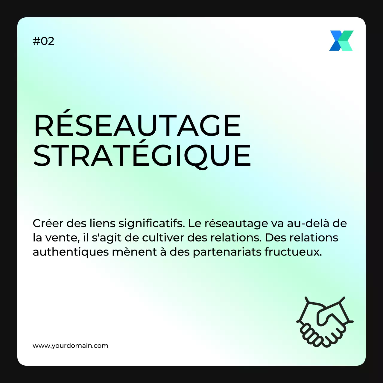 Guide de stratégie de vente pour le marketing moderne blanc et vert