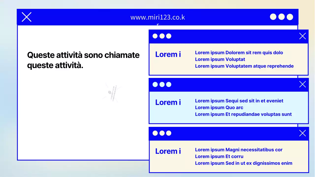 Una semplice lettera di reclutamento in blu navy e giallo