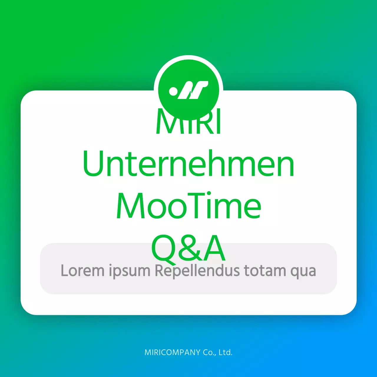 Eine einfache Instagram-Stimmung in Grün und Hellblau