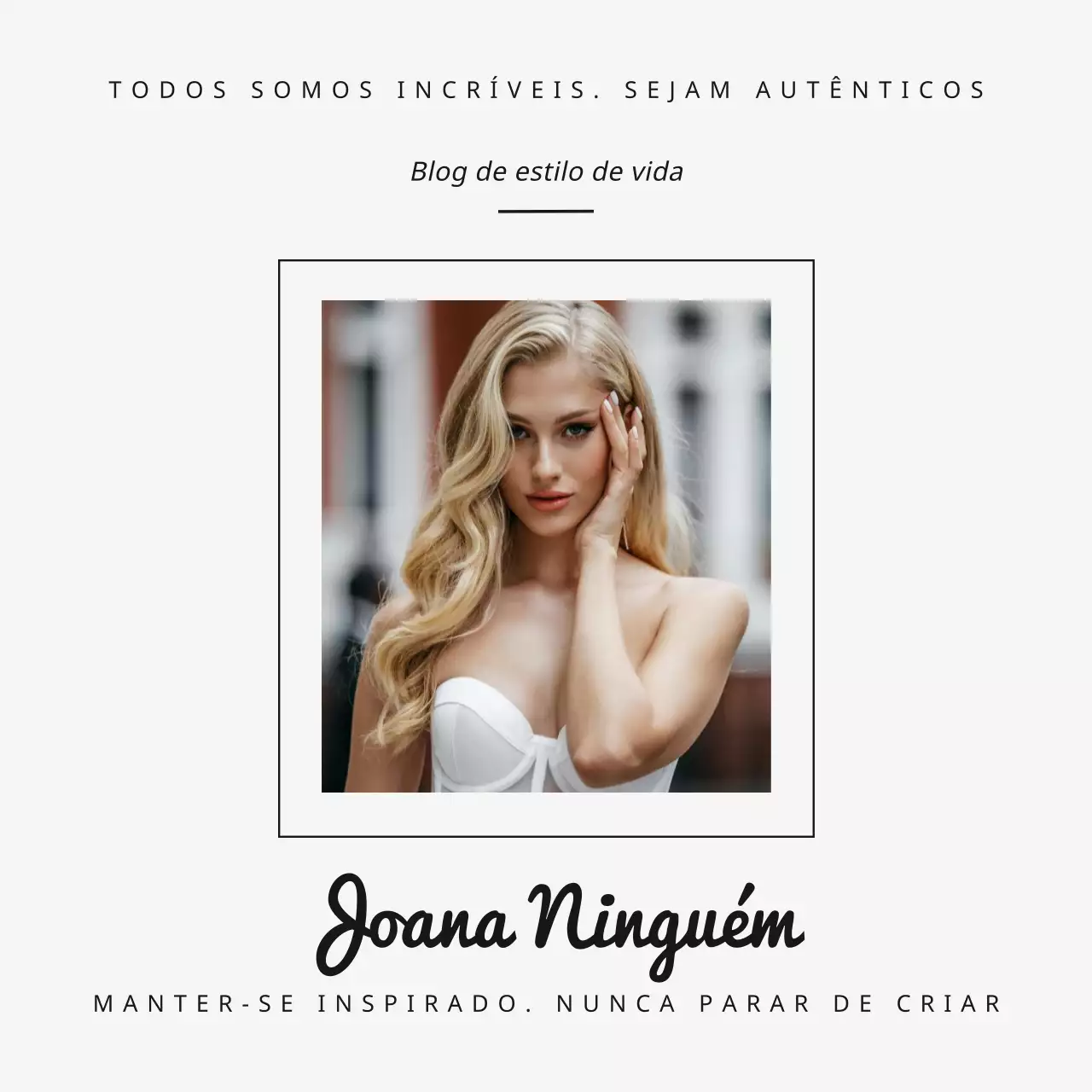 Promoção do blogue Beige and Black Modern Lifestyle