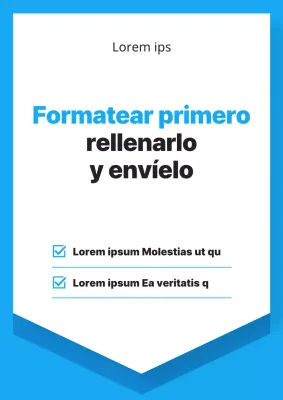 Anuncios sencillos de la Agencia Tributaria en azul