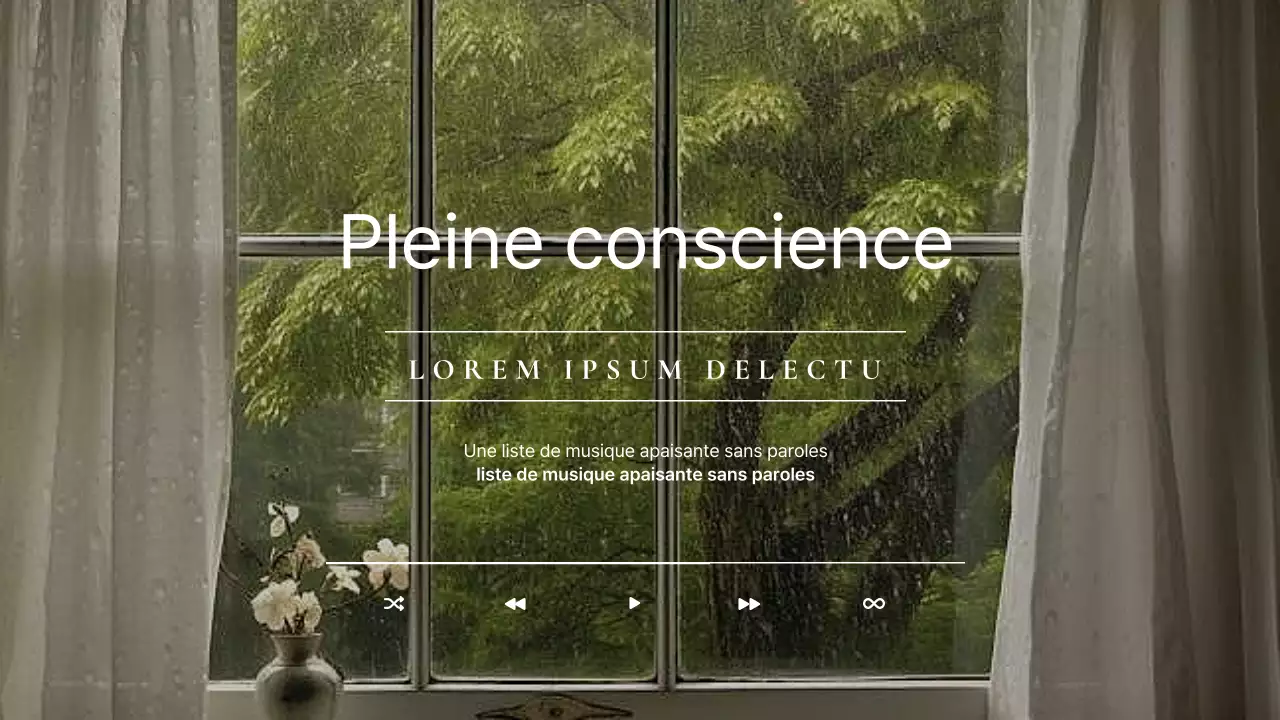 Couverture d'une liste de musique simple sur la dépression et l'insomnie, en vert et vert lime.