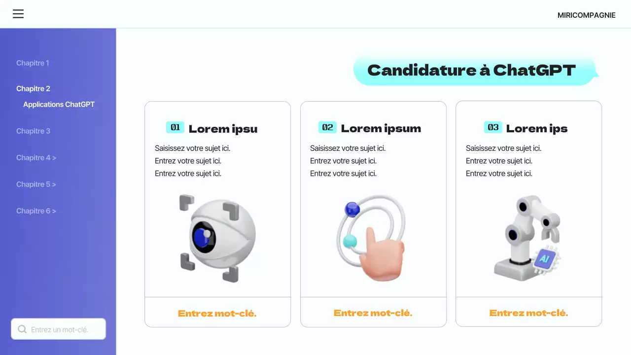 Une simple introduction à ChatGPT en bleu et bleu clair