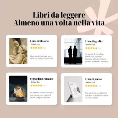 Guida ai libri classici in bianco e marrone