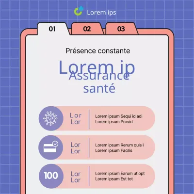 L'assurance maladie expliquée en bleu et rose