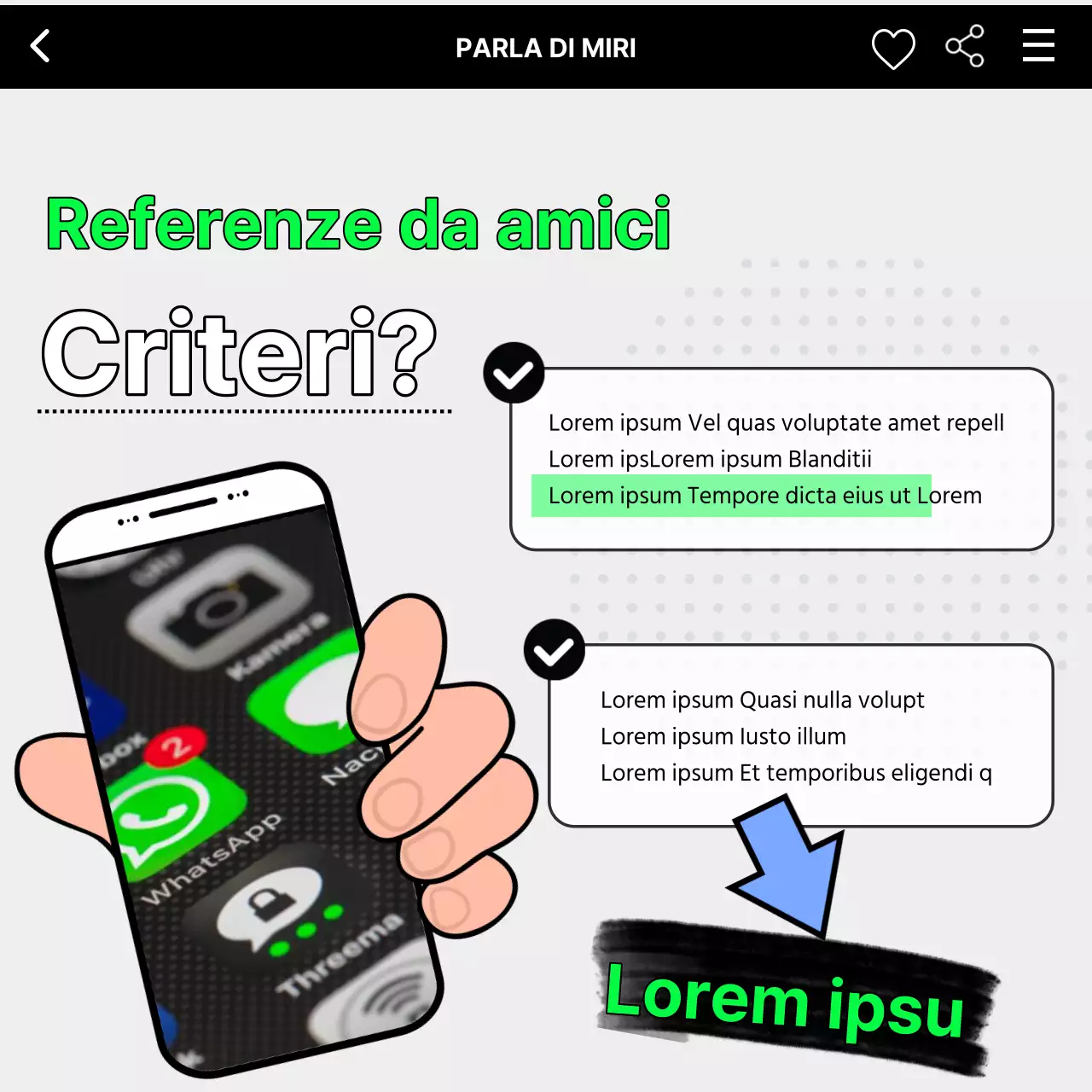 Il concessionario di telefoni cellulari kitsch in verde e nero spiegato