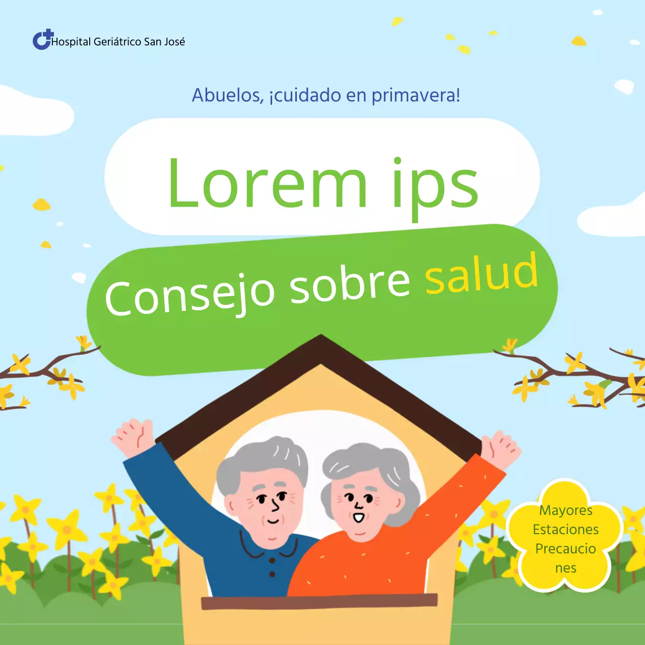 Guía de precauciones sanitarias estacionales para mayores con viruela amarilla y verde