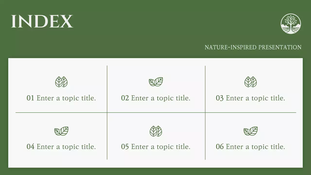그린 네이처 가이드 프레젠테이션