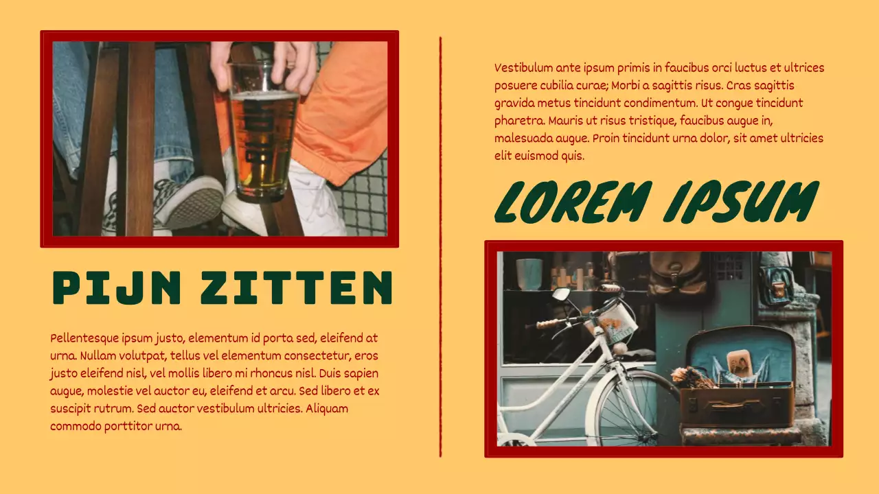 Groen en rood retro scrapbooking leermiddelen