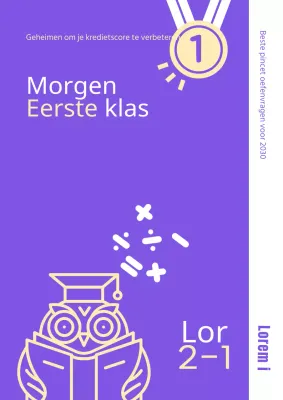 Paars en geel schattig hormoonprobleemboek