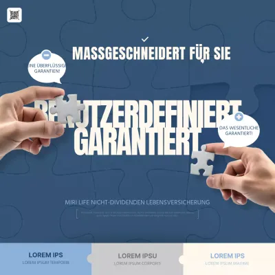 Hervorgehobene Informationen zur Politik in Marineblau und Elfenbein