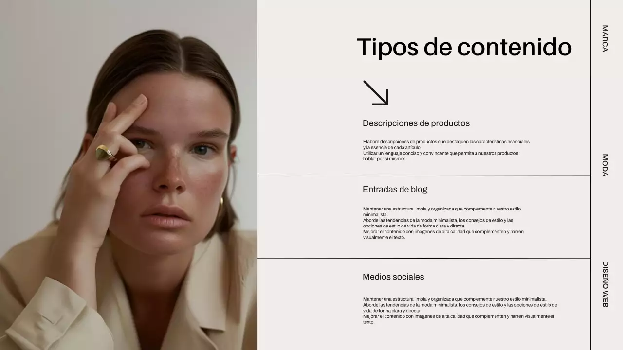 Estrategia de la guía de estilo de la marca moderna Ivory