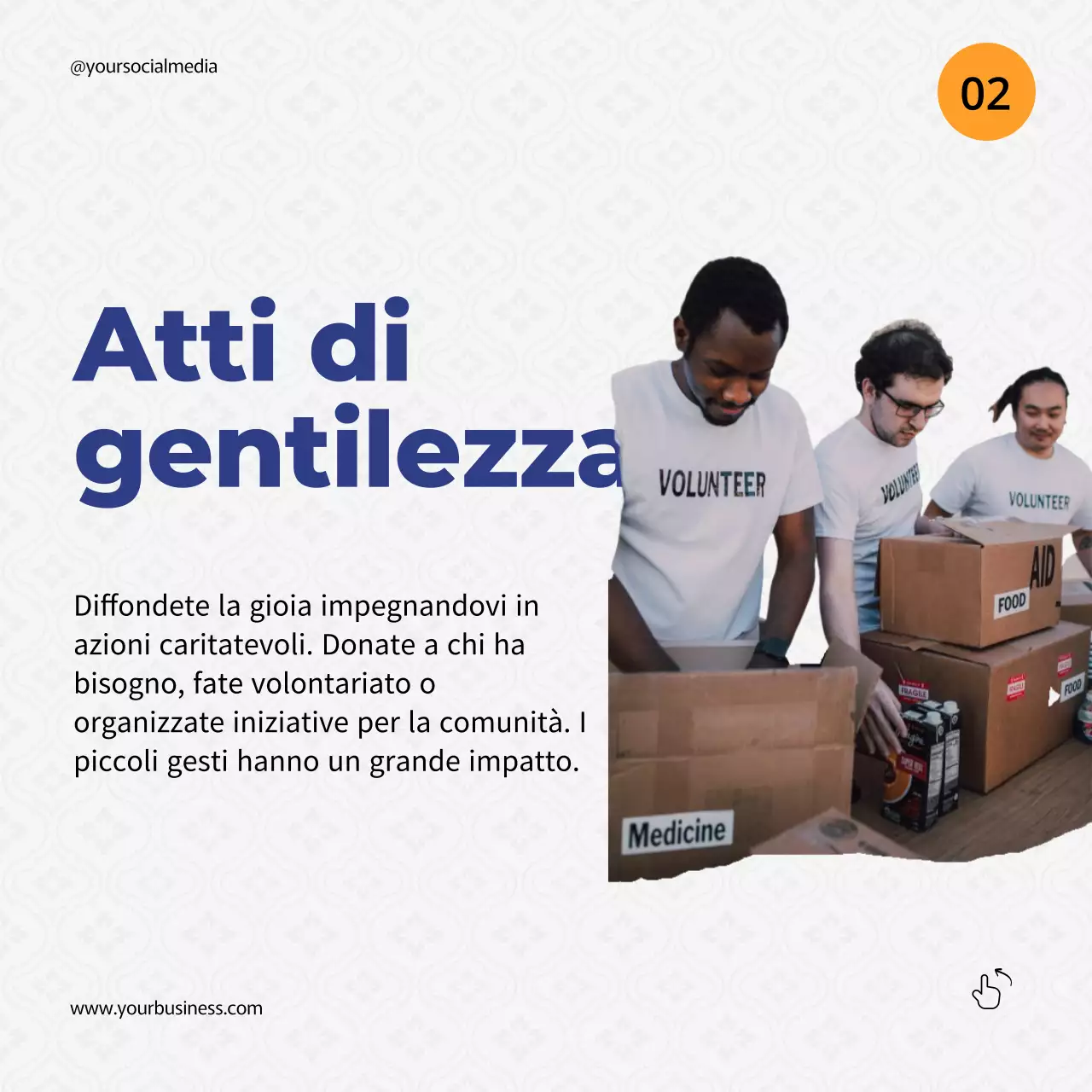 Guida al Ramadan semplice e arancione blu