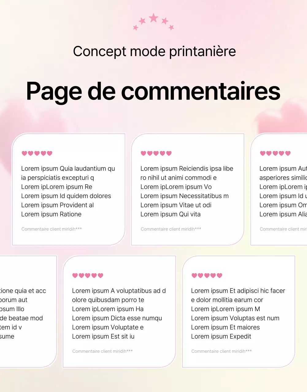 Promouvoir une revue détaillée de la mode kitsch en rose