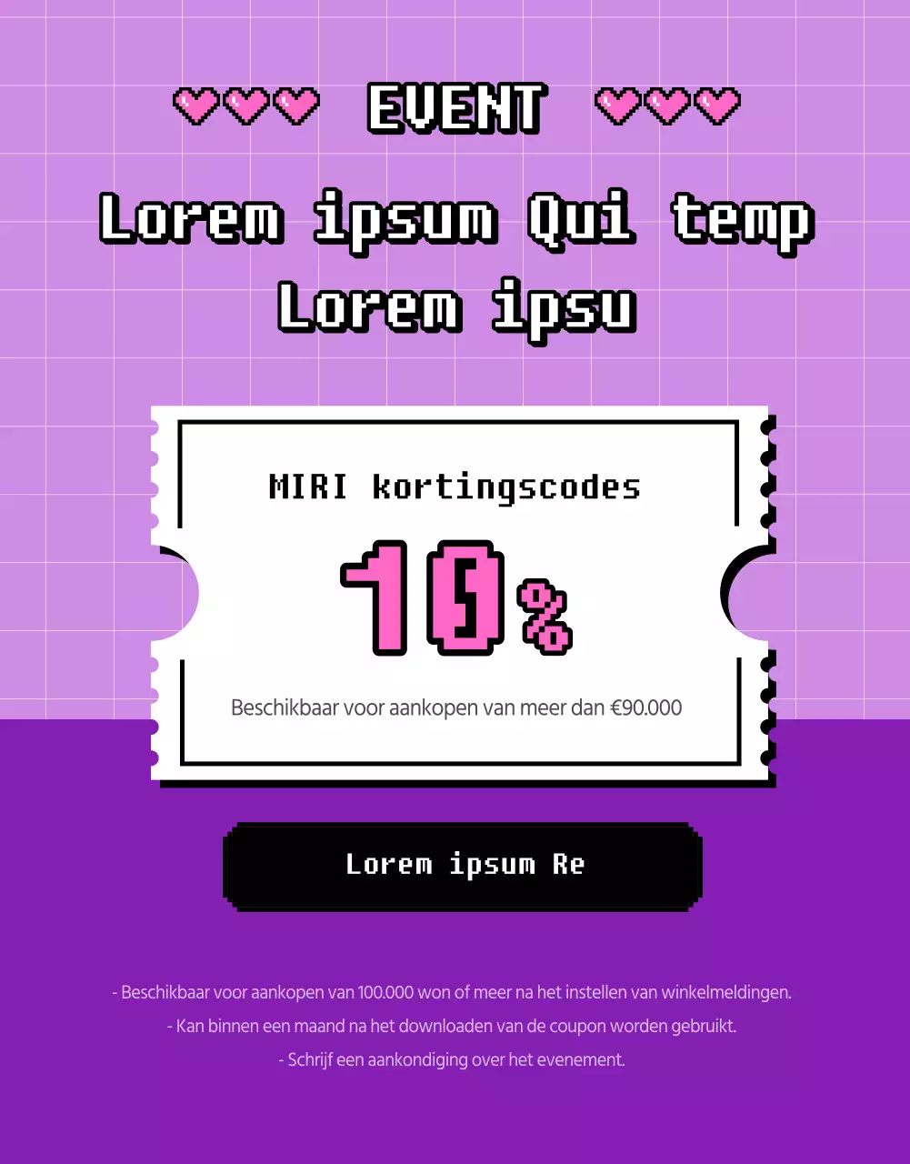 Cybercoole offshore job promotie in paars en roze