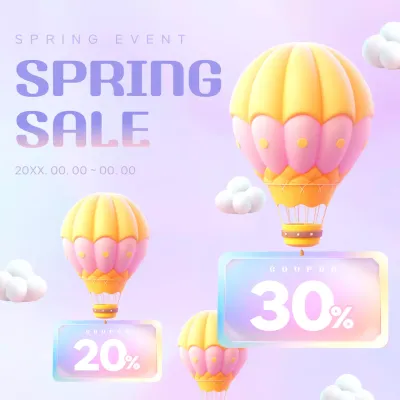 Pink Aesthetic Sale Promotion Social Media Post