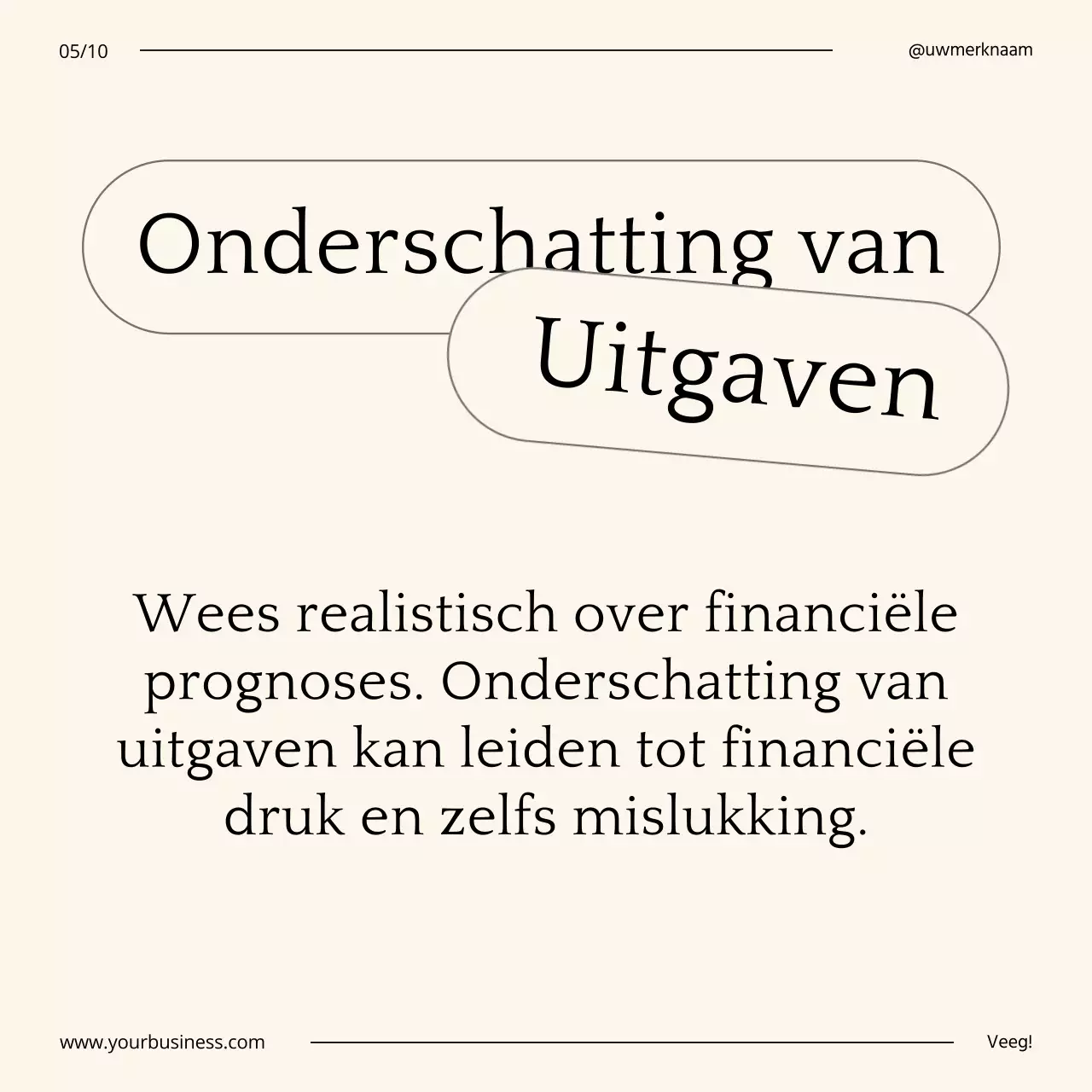 Beige en zwarte minimalistische zakelijke tips voor zelfgroei