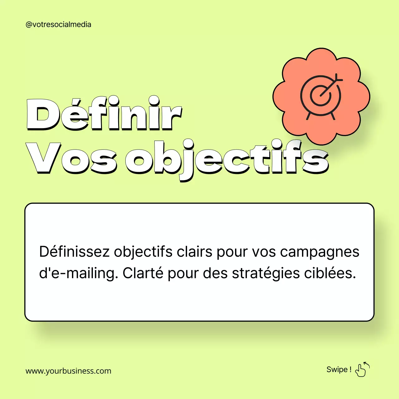 Guide de stratégie d'email marketing pour les géométries orange et néon