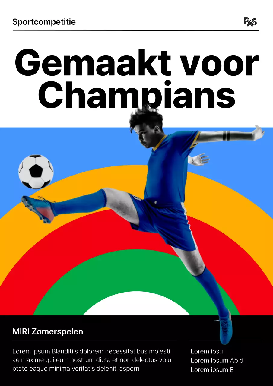 Promoot InterHigh, een moderne nationale atletiekwedstrijd voor middelbare scholen in rood en blauw.