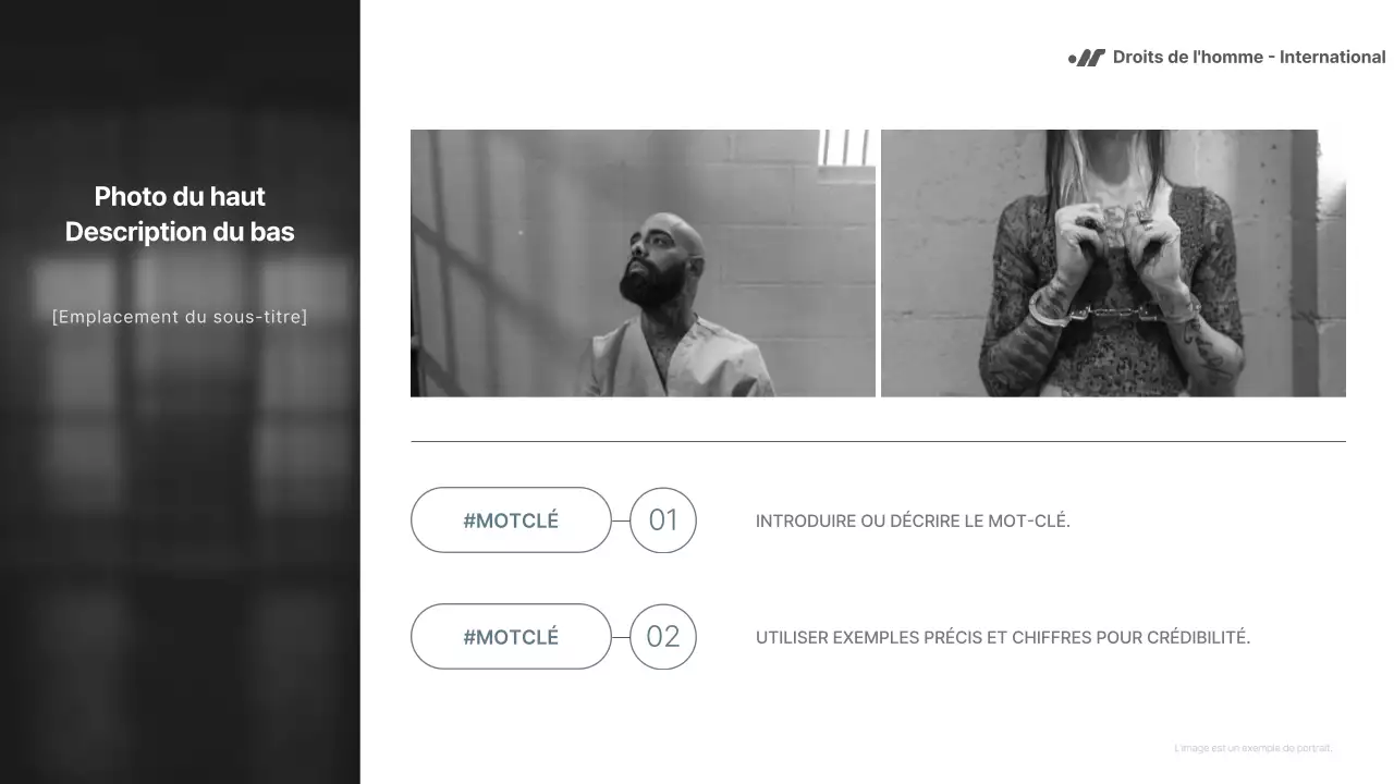 Noir et blanc, un rapport simple mais puissant pour les ONG