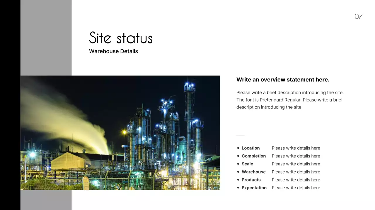 Black Modern Petrochemical Presentation