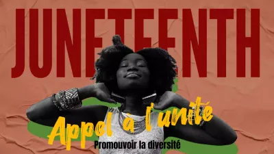 Rouge et jaune audacieux Introduction à l'histoire du 19 juin