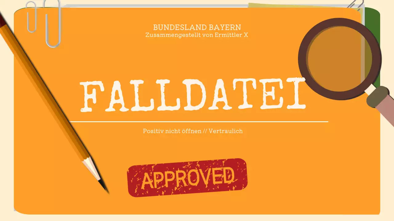 Beige and Orange Retro Case File Report