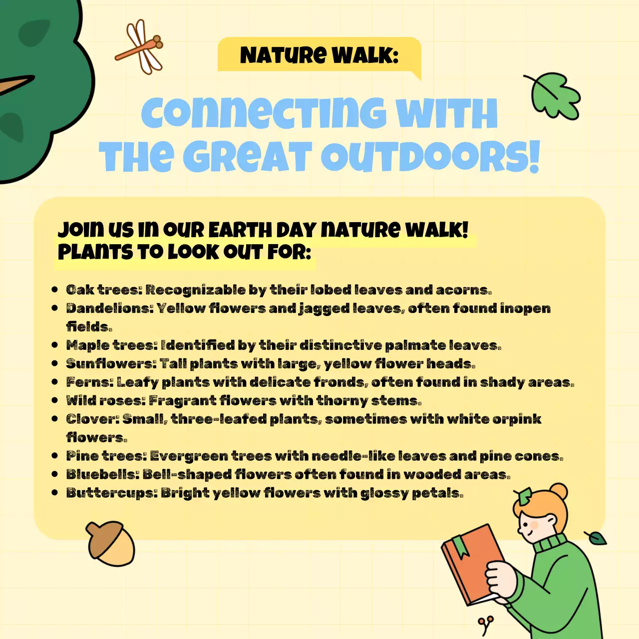 Green Modern Earth Day Event Social Media Post