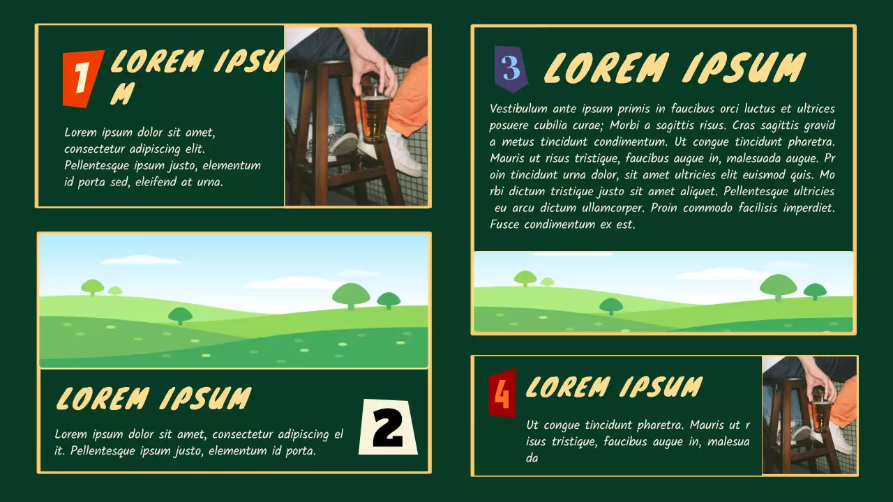 Grüne und rote Retro-Scrapbooking-Lernmittel