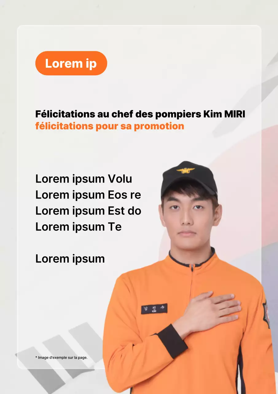 Une simple annonce de promotion orange et blanche