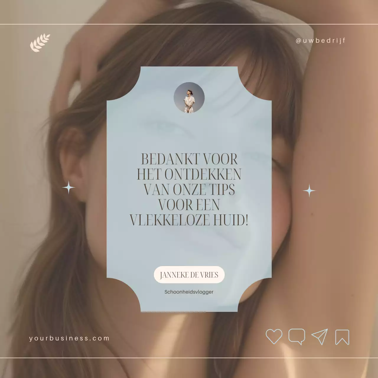 Hemelsblauwe en bruine elegante tips voor huidverzorging