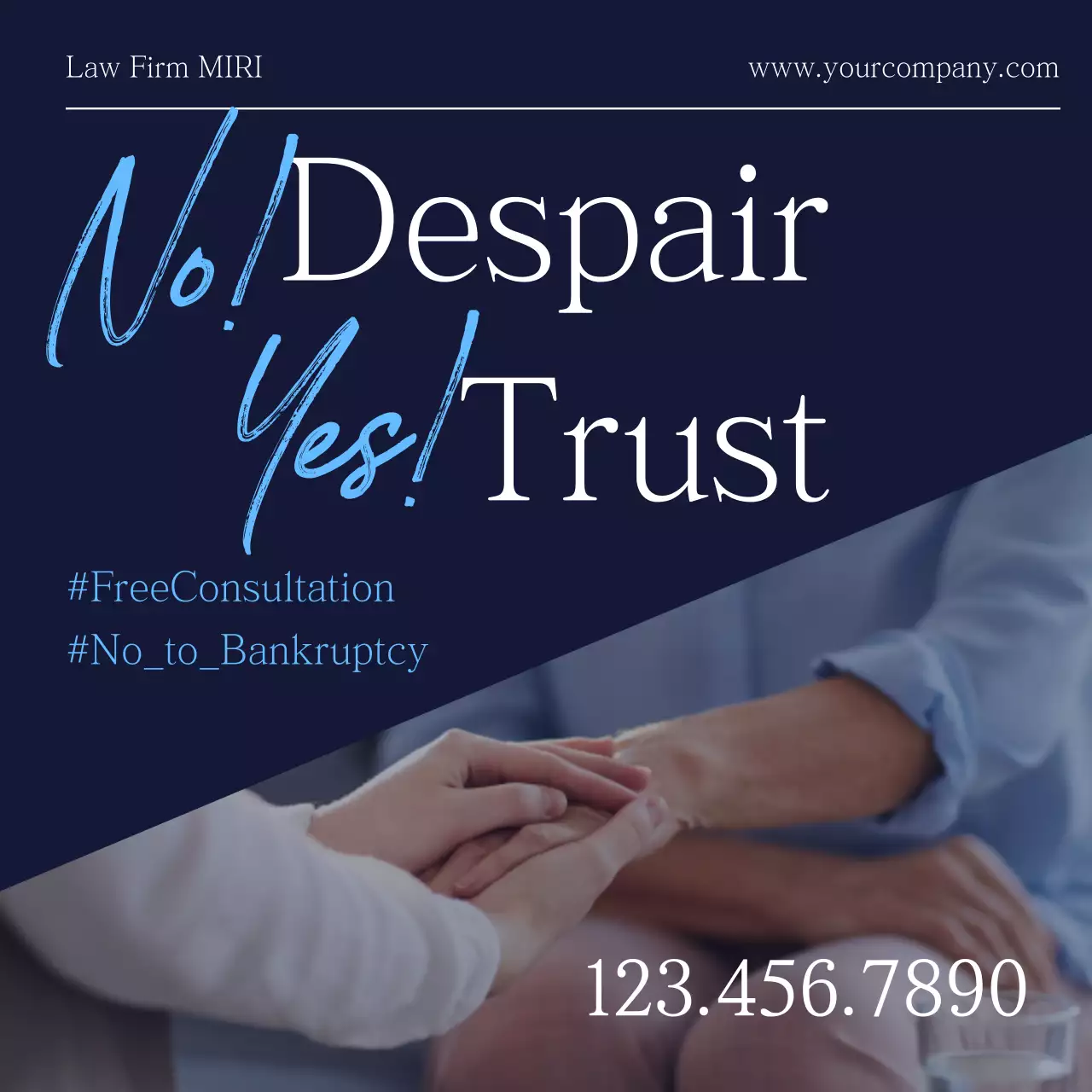 Navy Professional Trust Promotion Instagram Post