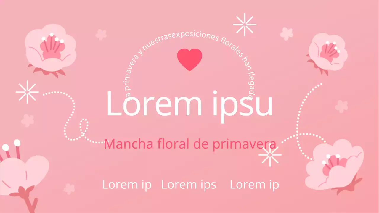 Un bonito viaje primaveral en rosa y blanco MainTitle