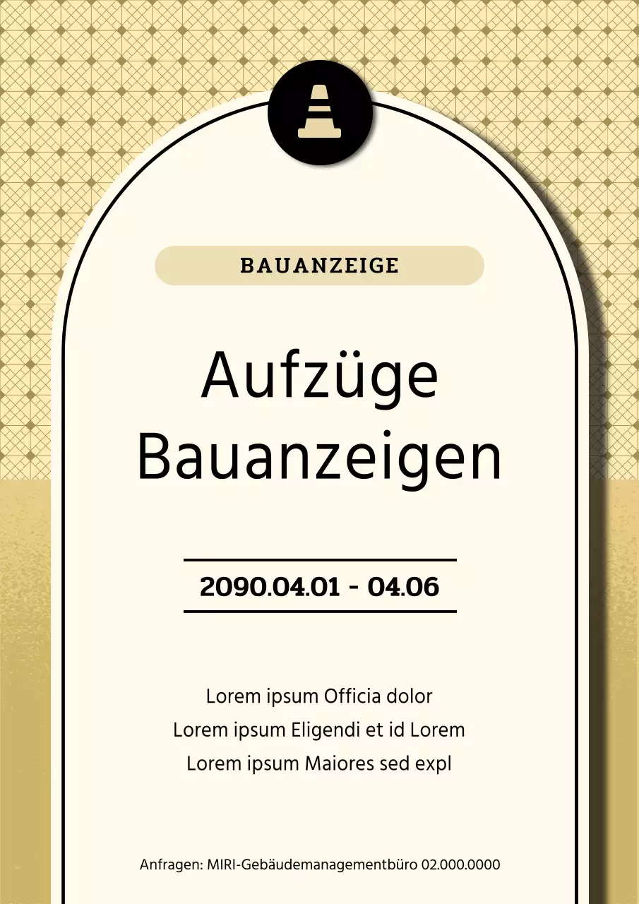 Beige und grün moderne Aufzugskonstruktion Hinweis