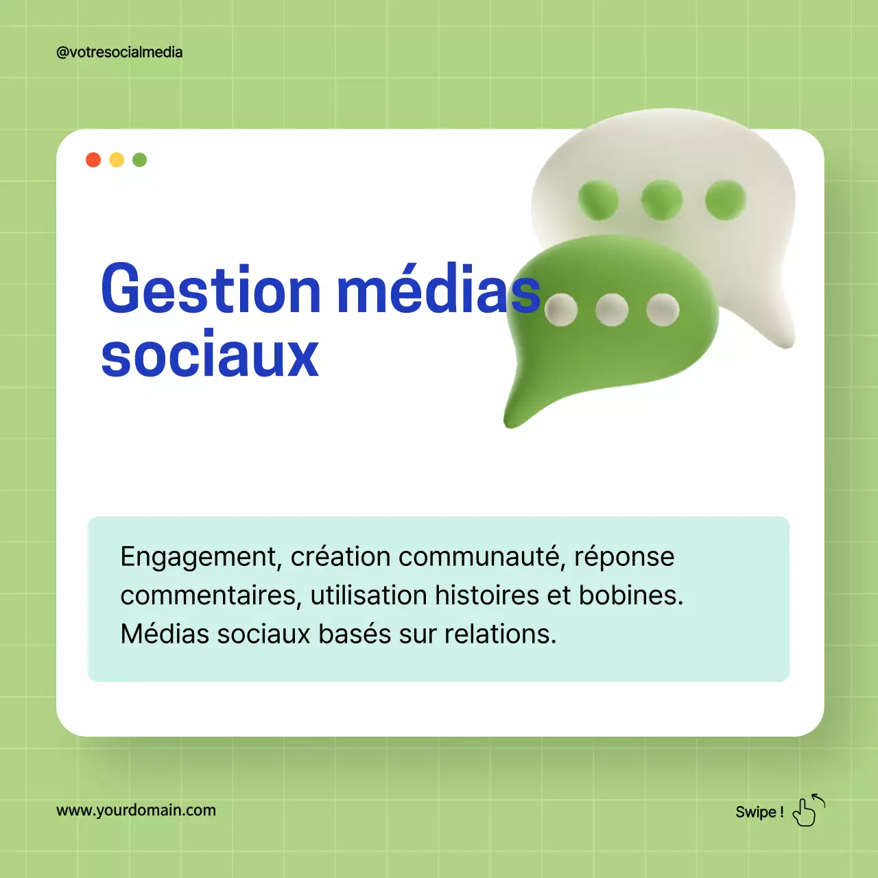 Green and Blue Simple Digital Marketing Tips Guide Strategy